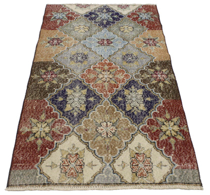 3 x 6 Vintage Turkish Sivas Rug 51906