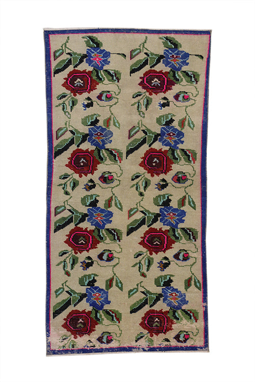 3 x 6 Vintage Turkish Sivas Rug 51908