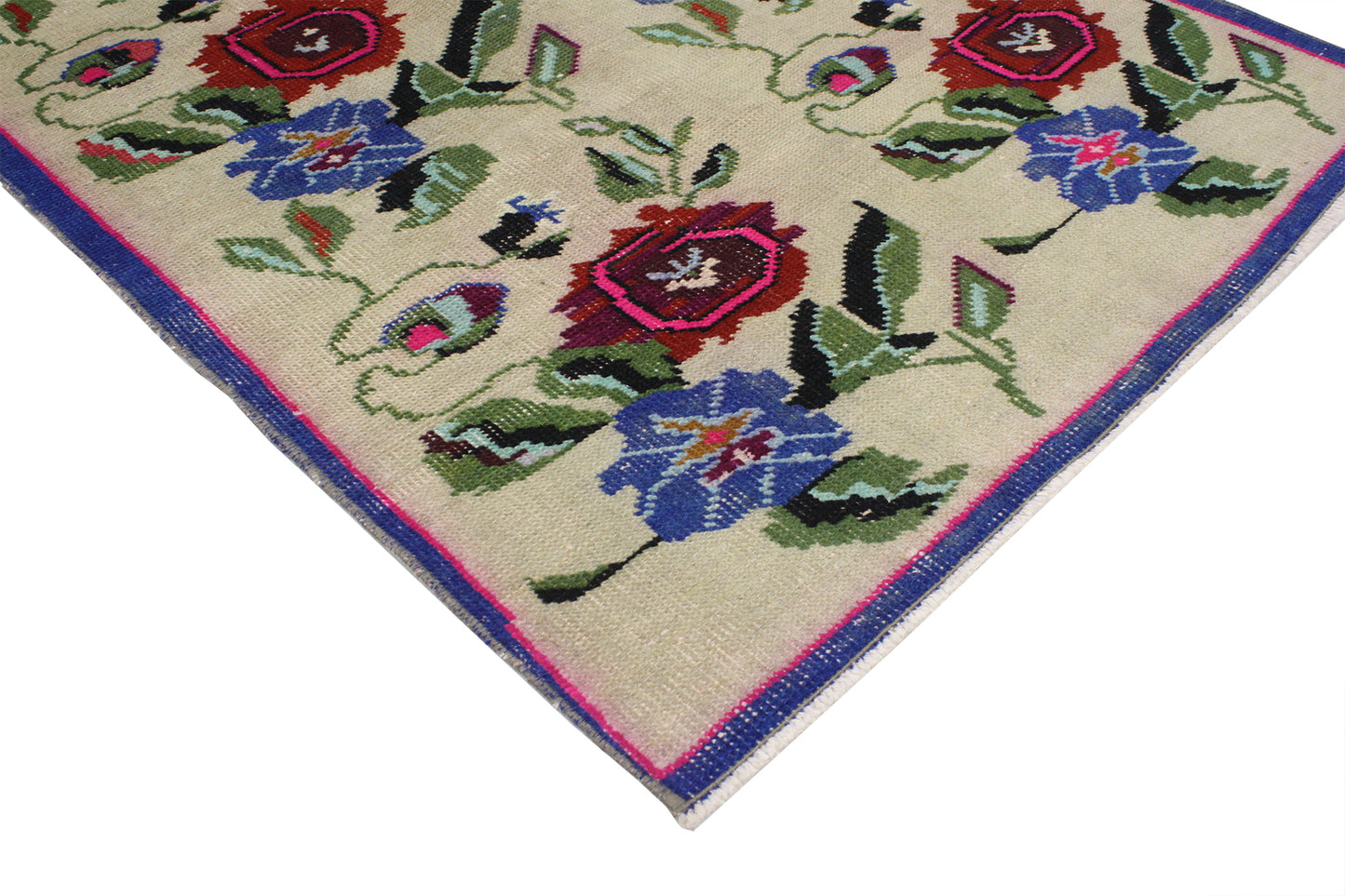 3 x 6 Vintage Turkish Sivas Rug 51908