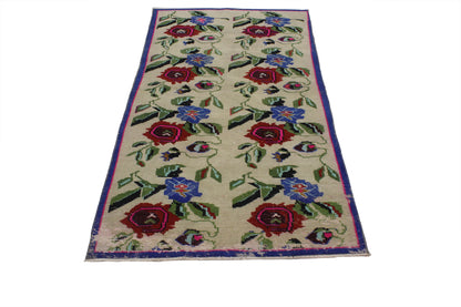 3 x 6 Vintage Turkish Sivas Rug 51908
