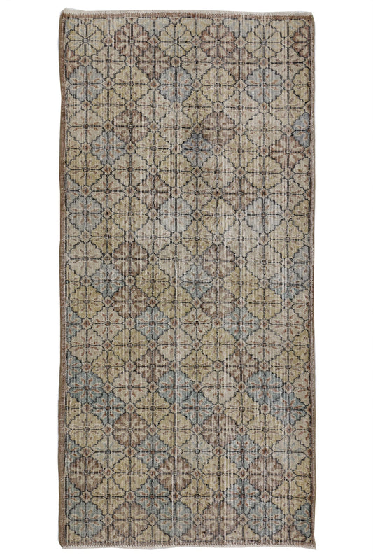 3 x 6 Vintage Turkish Sivas Rug 51912