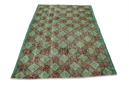4 x 6 Vintage Turkish Sivas Rug 51936