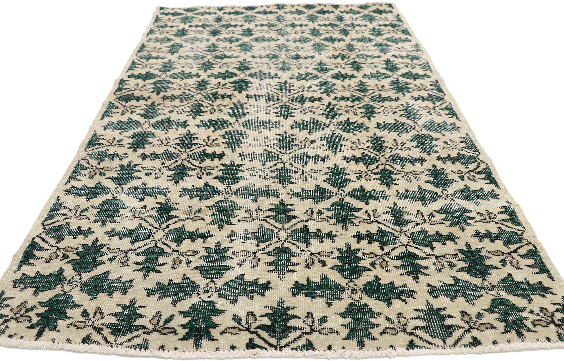 4 x 7 Vintage Turkish Sivas Rug 51938