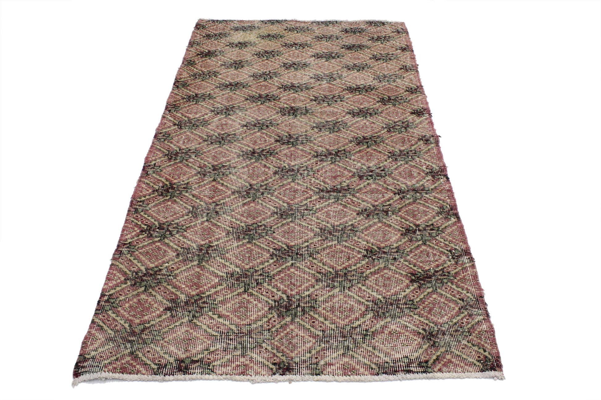 3 x 7 Vintage Turkish Sivas Rug 51942