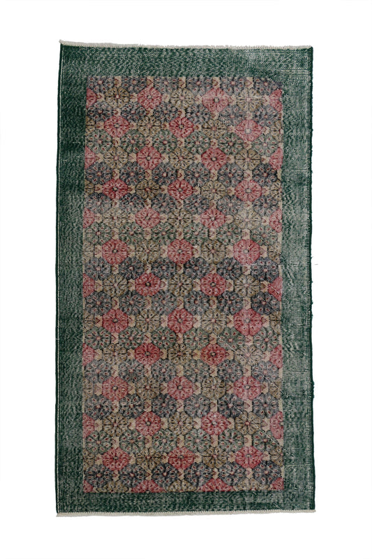 4 x 7 Vintage Turkish Sivas Rug 51952