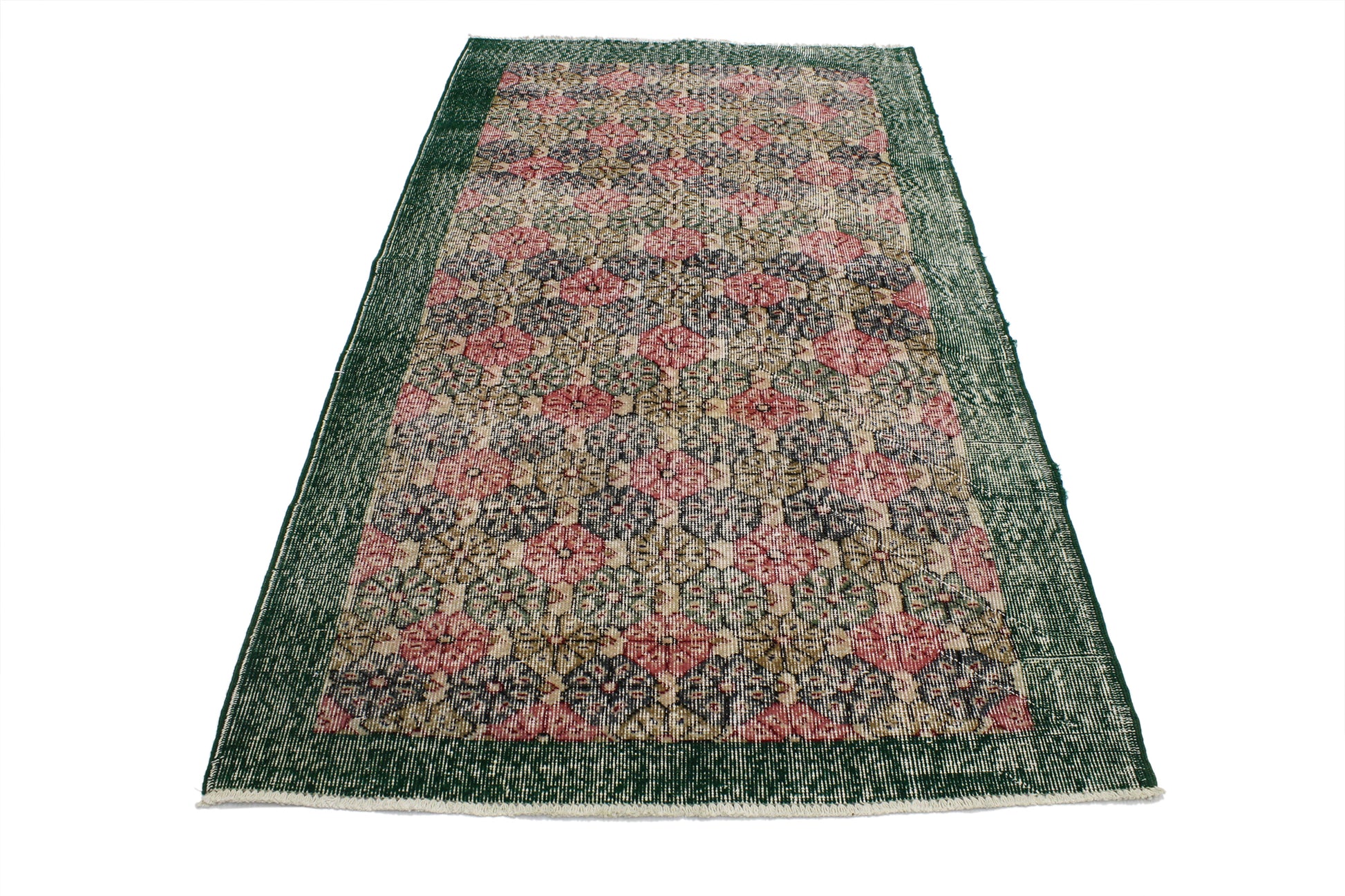 4 x 7 Vintage Turkish Sivas Rug 51952