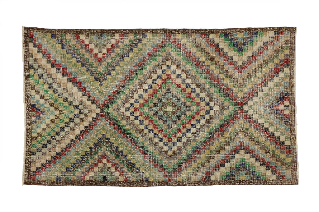 4 x 7 Vintage Turkish Sivas Rug 51953