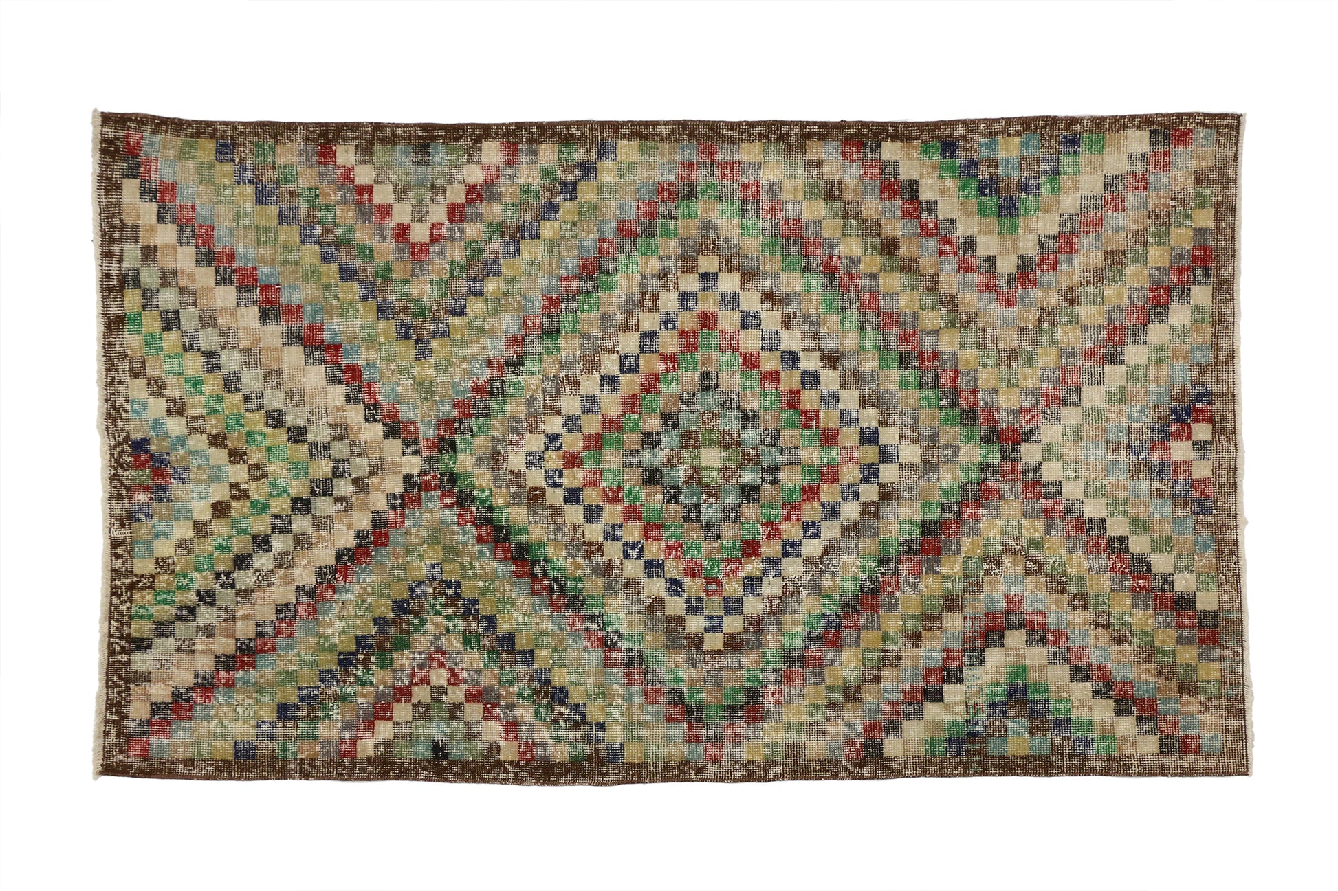 4 x 7 Vintage Turkish Sivas Rug 51953