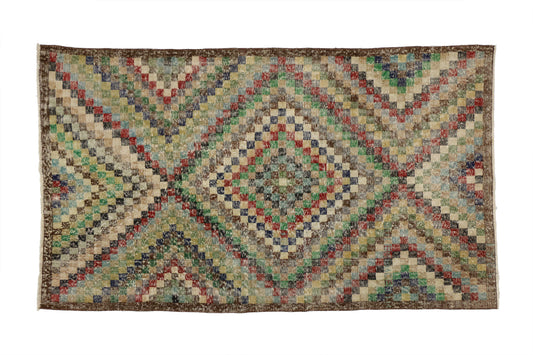 4 x 7 Vintage Turkish Sivas Rug 51953