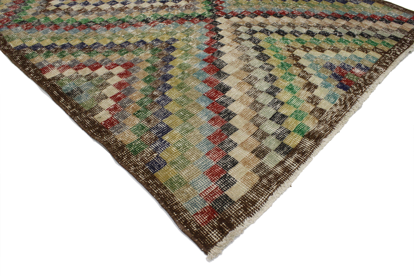 4 x 7 Vintage Turkish Sivas Rug 51953