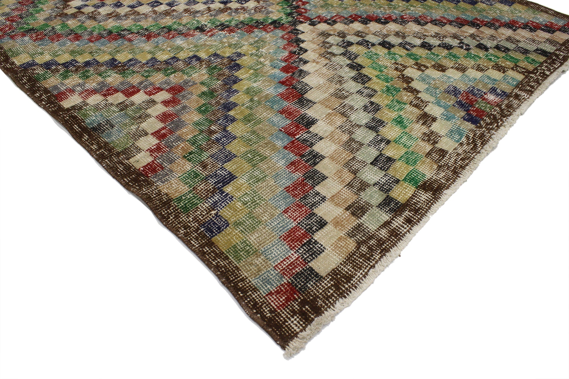 4 x 7 Vintage Turkish Sivas Rug 51953