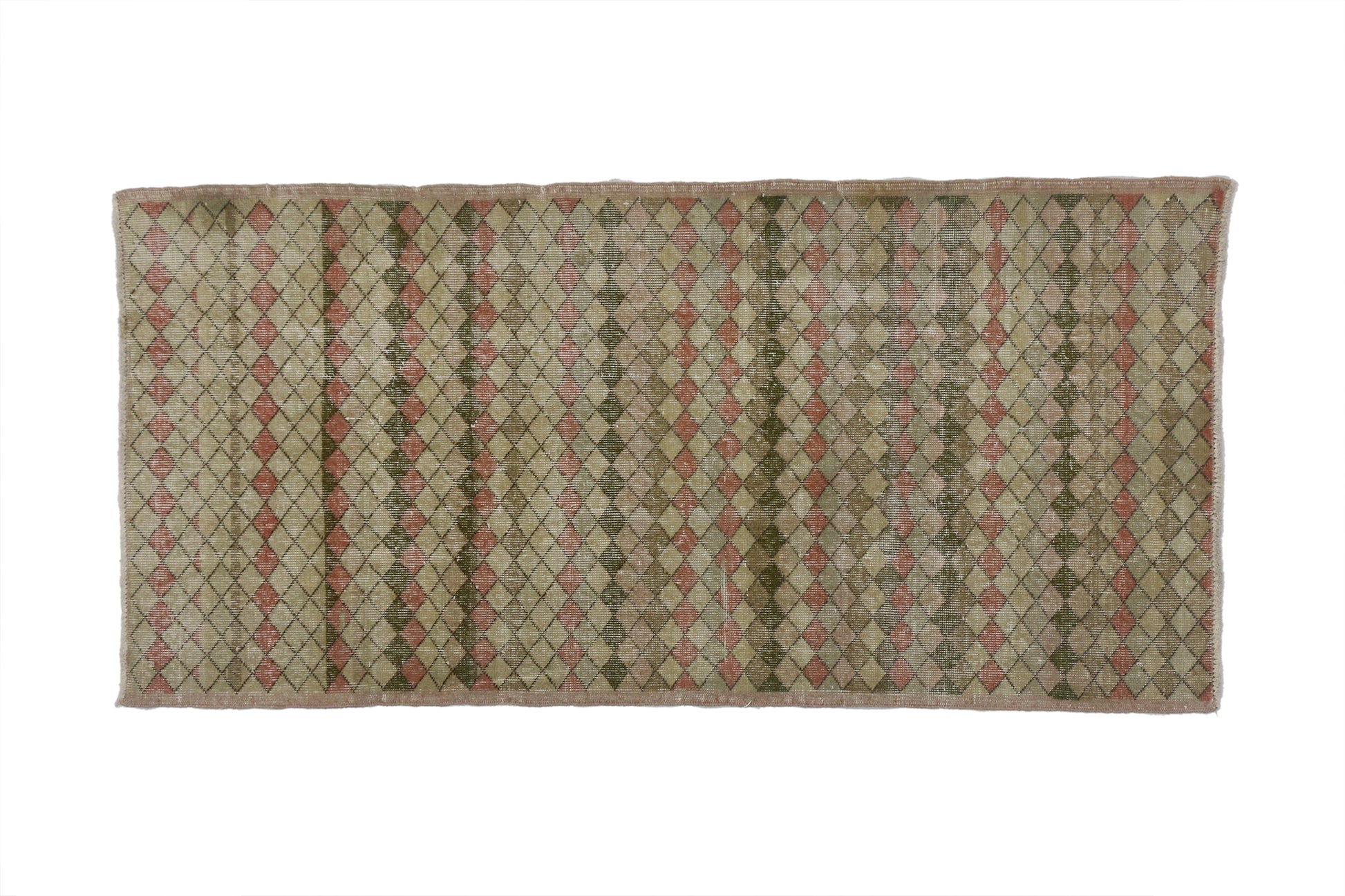 3 x 7 Vintage Turkish Sivas Rug 51958