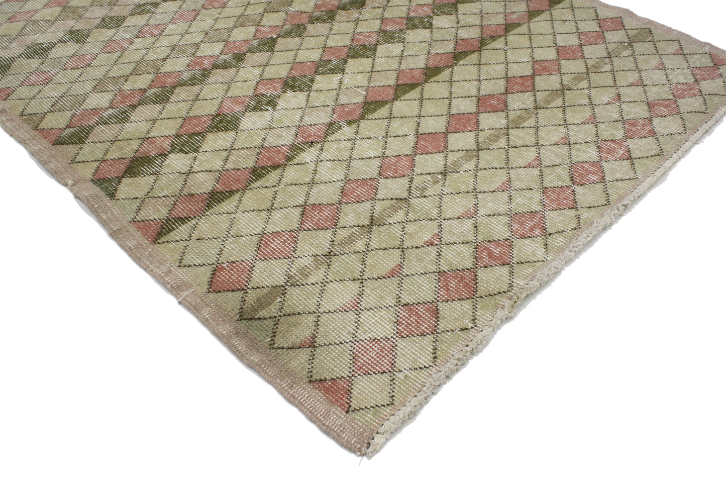 3 x 7 Vintage Turkish Sivas Rug 51958