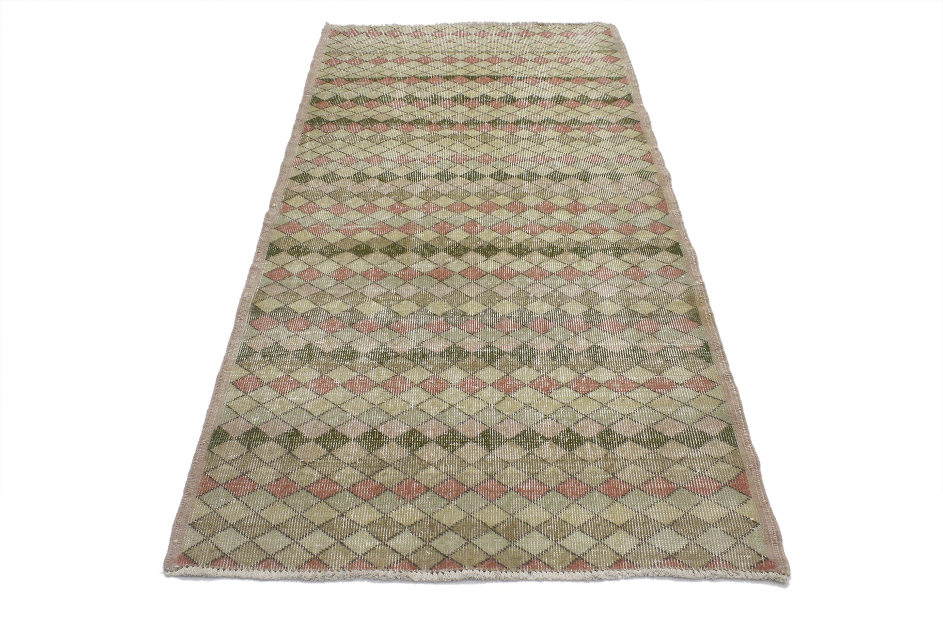 3 x 7 Vintage Turkish Sivas Rug 51958