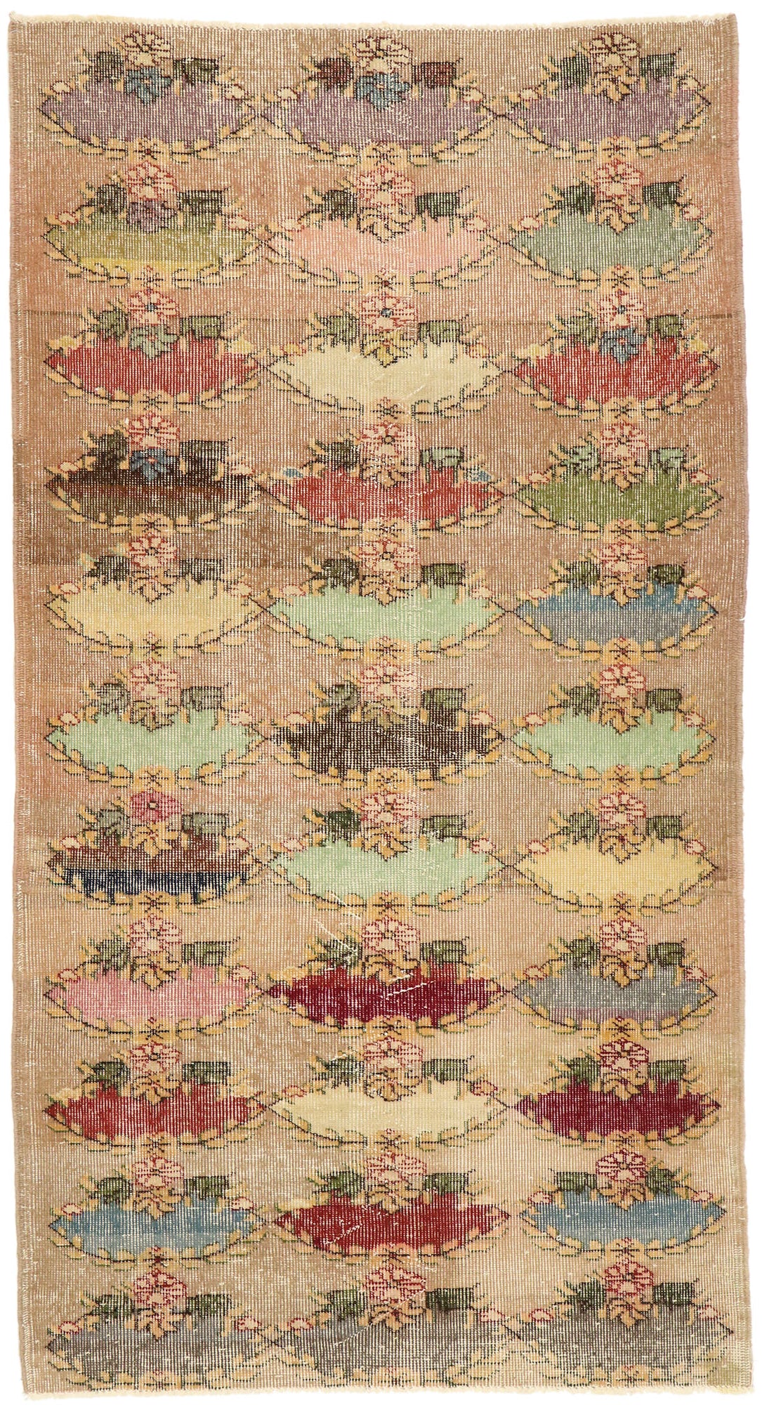 4 x 7 Zeki Muren Vintage Sivas Rug 51964