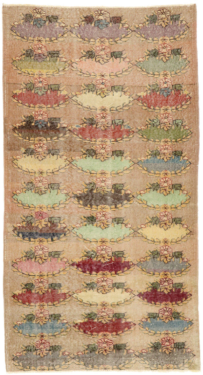 4 x 7 Zeki Muren Vintage Sivas Rug 51964