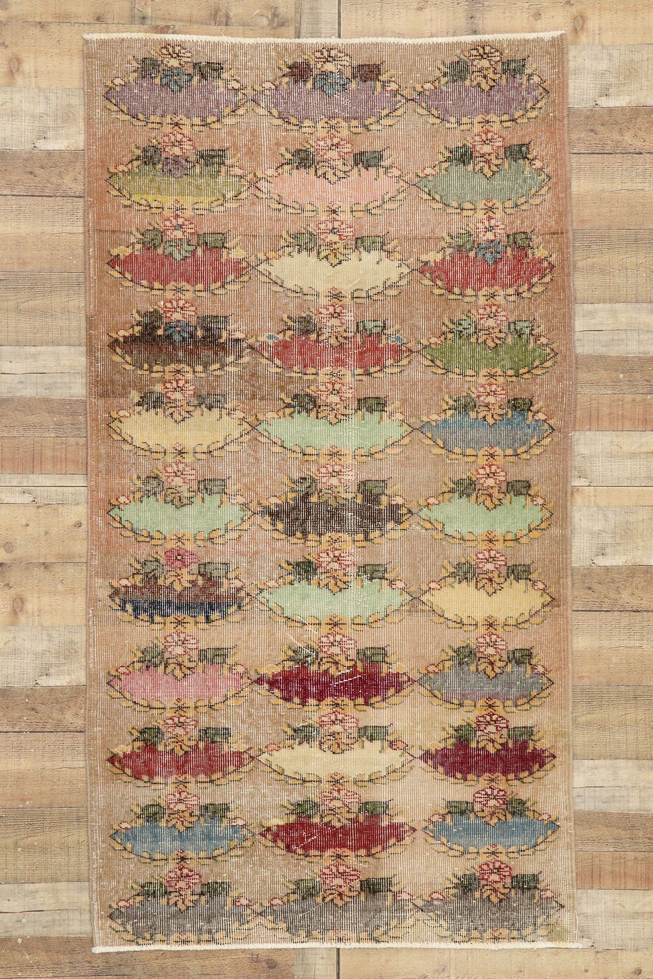 4 x 7 Zeki Muren Vintage Sivas Rug 51964