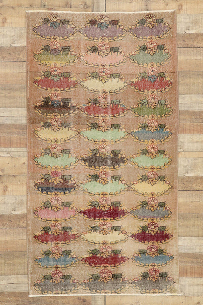 4 x 7 Zeki Muren Vintage Sivas Rug 51964