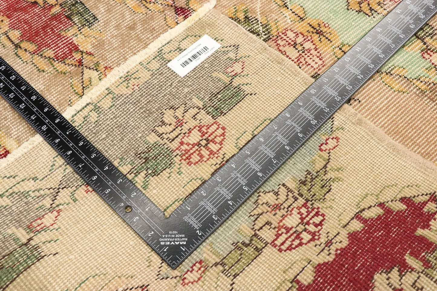 4 x 7 Zeki Muren Vintage Sivas Rug 51964