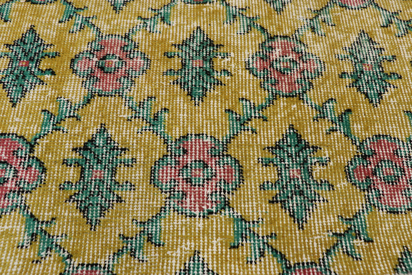 3 x 7 Vintage Turkish Sivas Rug 51966