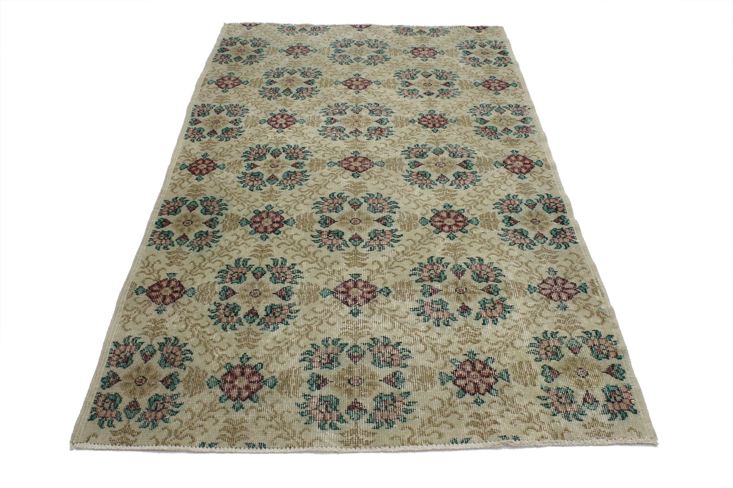 4 x 7 Vintage Turkish Sivas Rug 51969