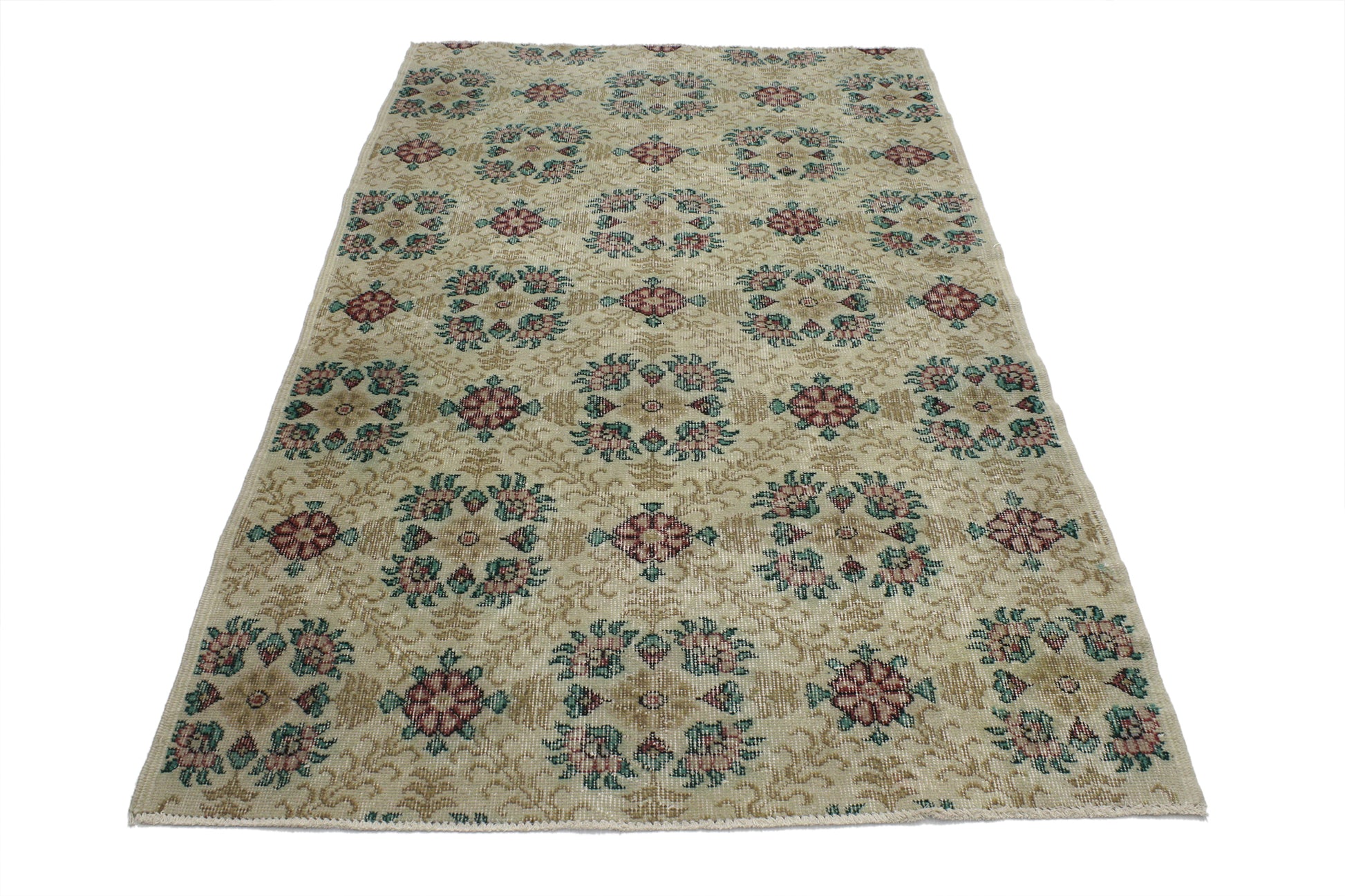 4 x 7 Vintage Turkish Sivas Rug 51969