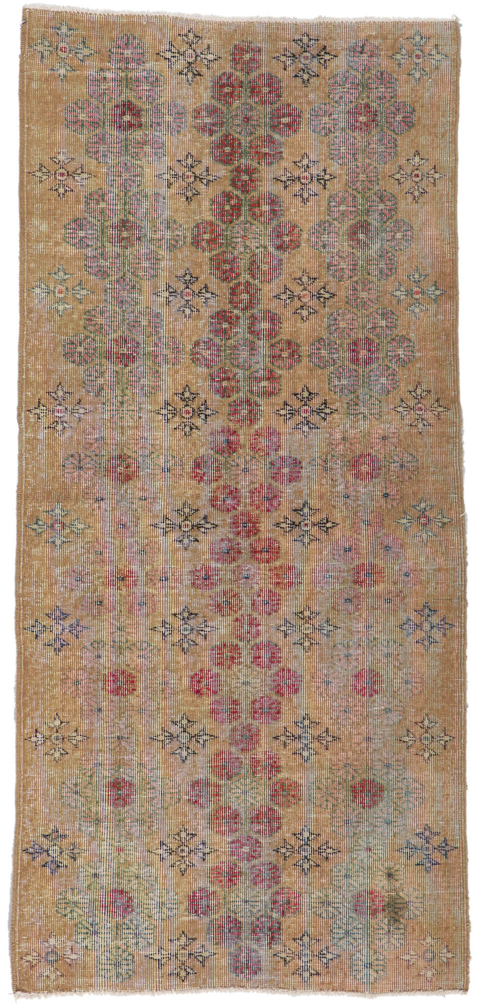 3 x 7 Vintage Turkish Sivas Rug 51971