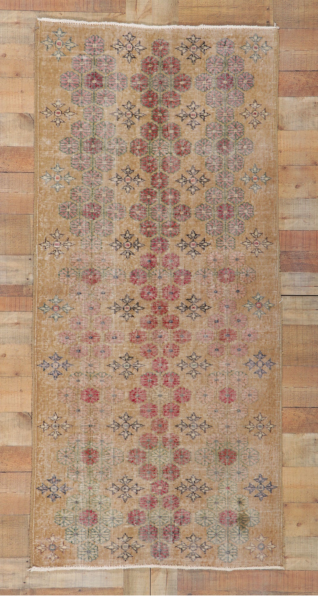 3 x 7 Vintage Turkish Sivas Rug 51971