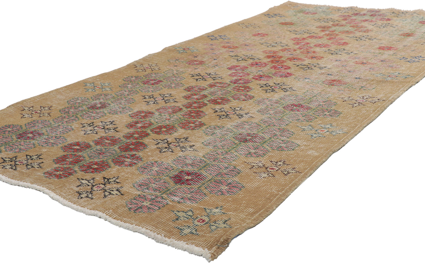3 x 7 Vintage Turkish Sivas Rug 51971