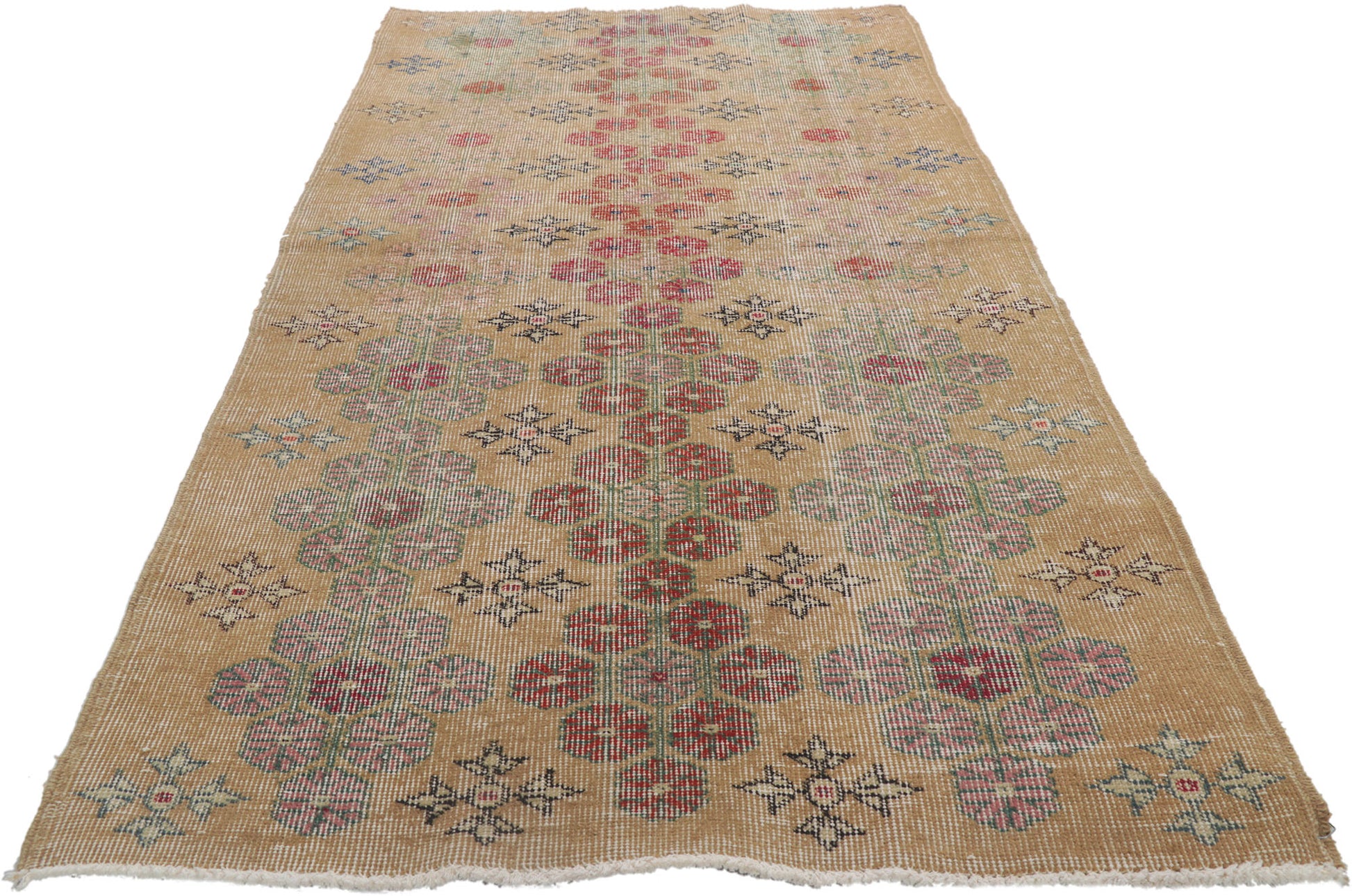 3 x 7 Vintage Turkish Sivas Rug 51971