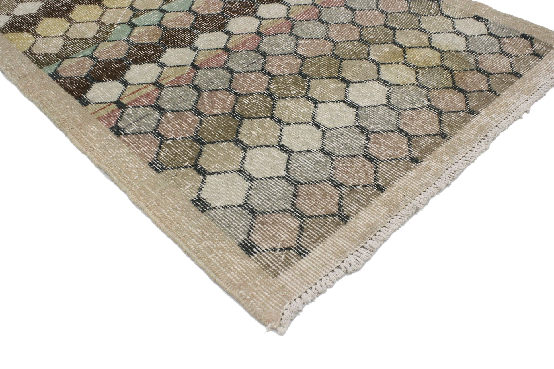 3 x 6 Vintage Turkish Sivas Rug 51975