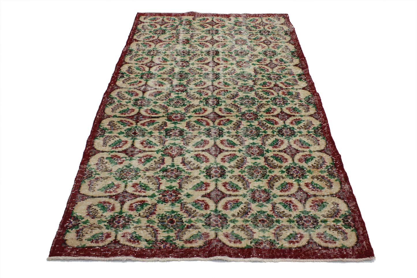 4 x 7 Vintage Turkish Sivas Rug 51981