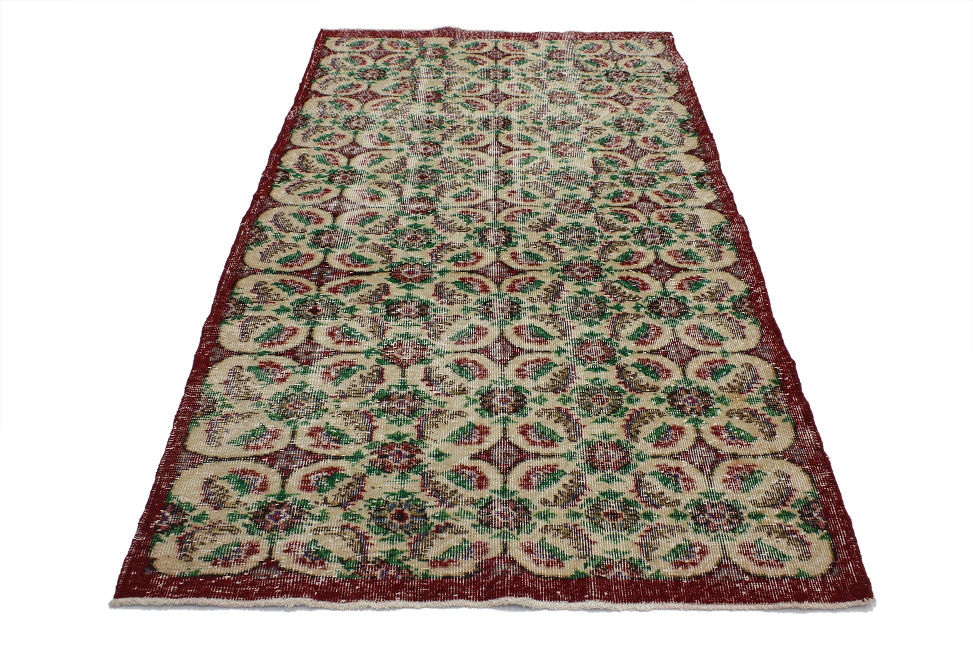 4 x 7 Vintage Turkish Sivas Rug 51981