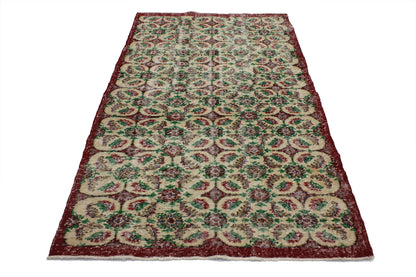 4 x 7 Vintage Turkish Sivas Rug 51981