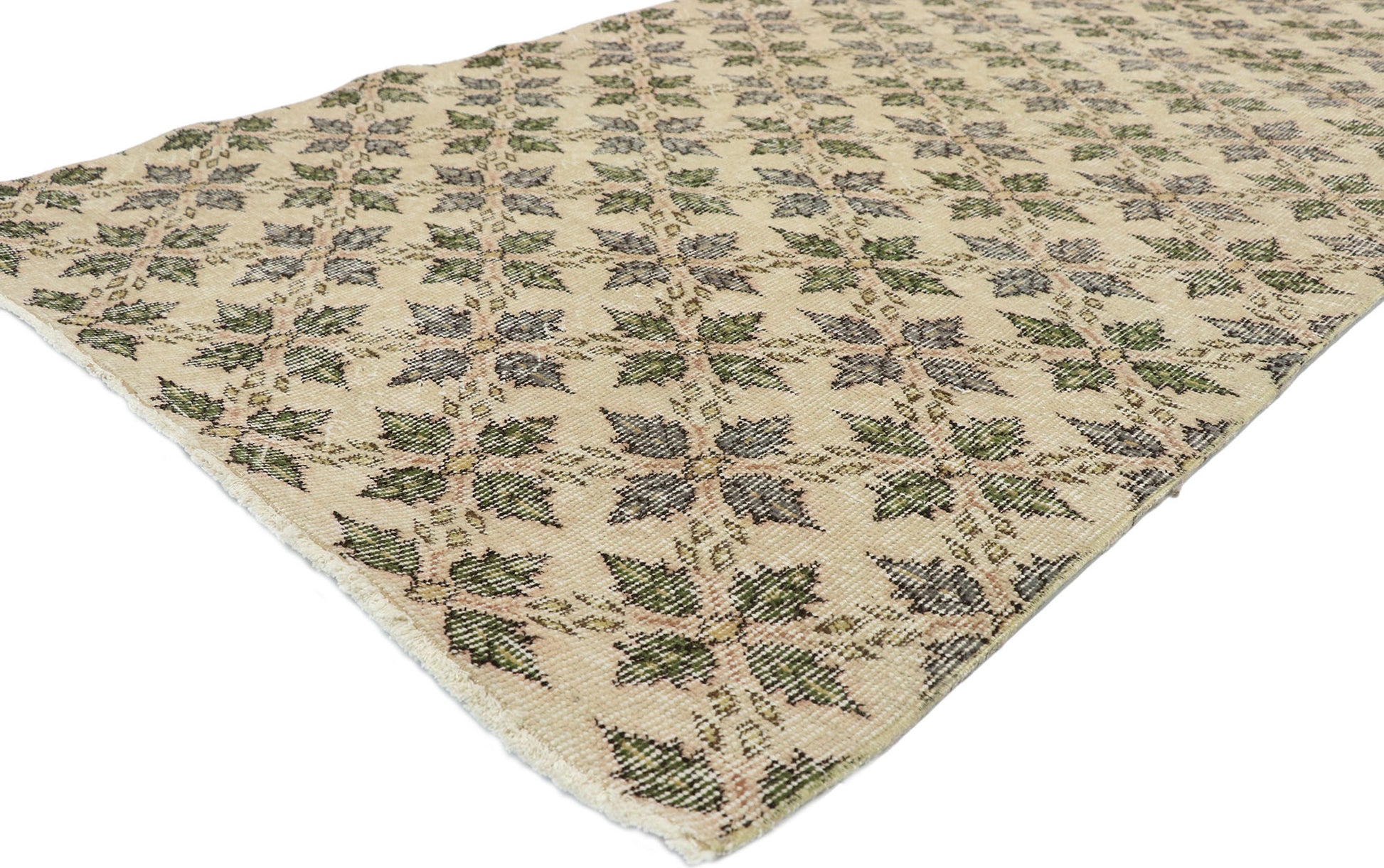 4 x 8 Vintage Turkish Sivas Rug 51997