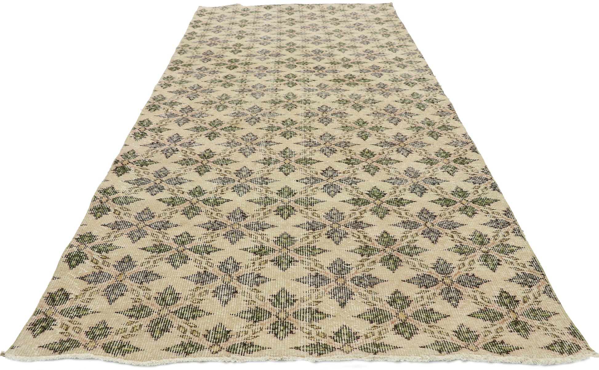 4 x 8 Vintage Turkish Sivas Rug 51997