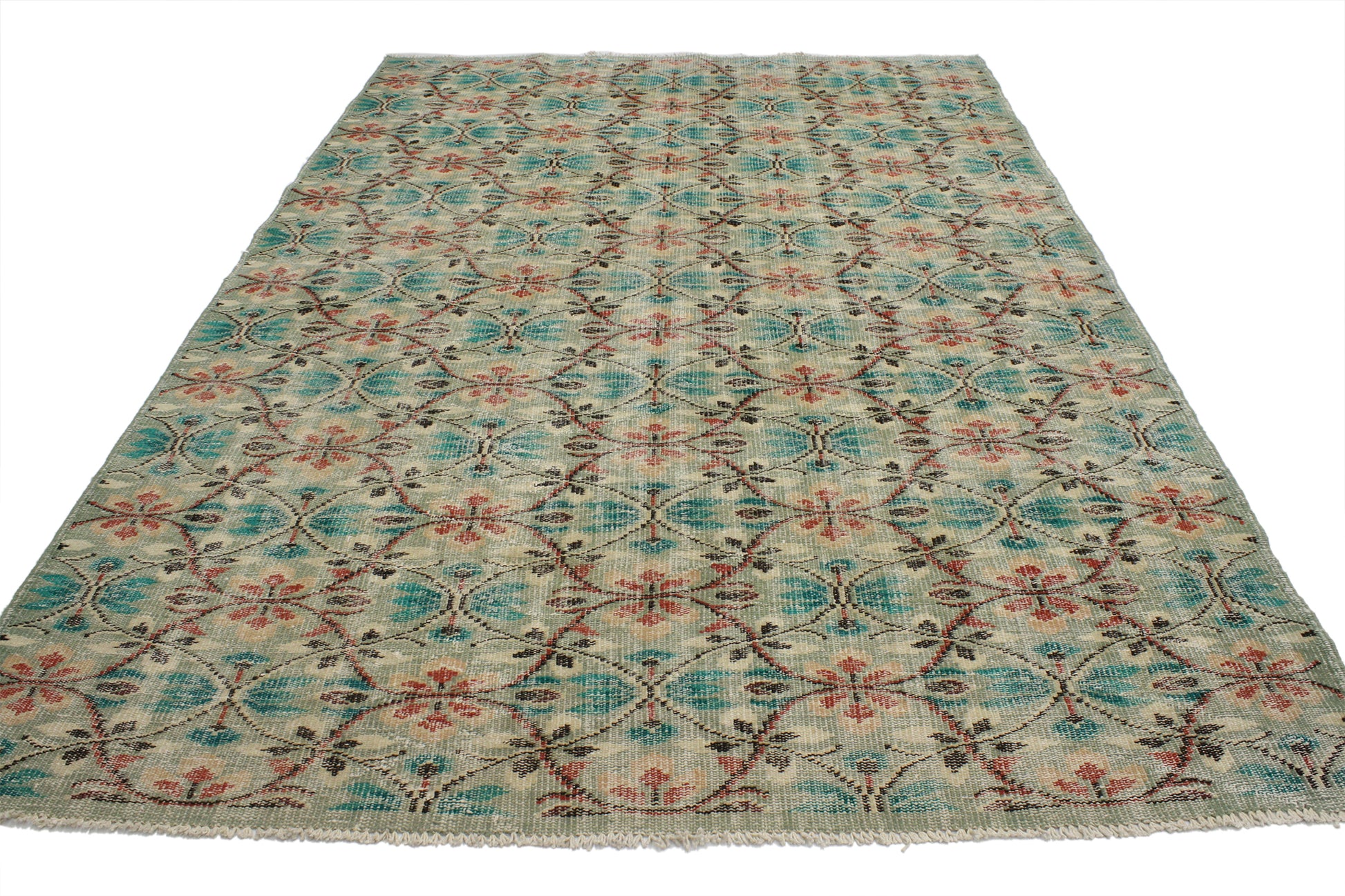 6 x 9 Vintage Turkish Sivas Rug 51999