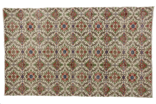 6 x 9 Vintage Turkish Sivas Rug 52001