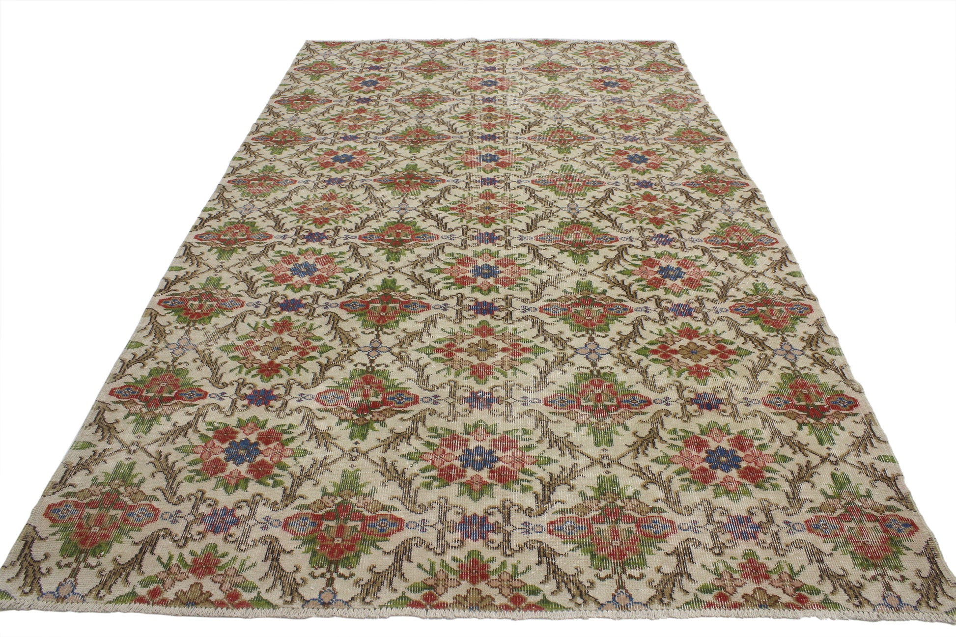 6 x 9 Vintage Turkish Sivas Rug 52001