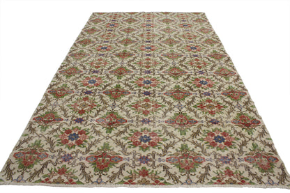 6 x 9 Vintage Turkish Sivas Rug 52001