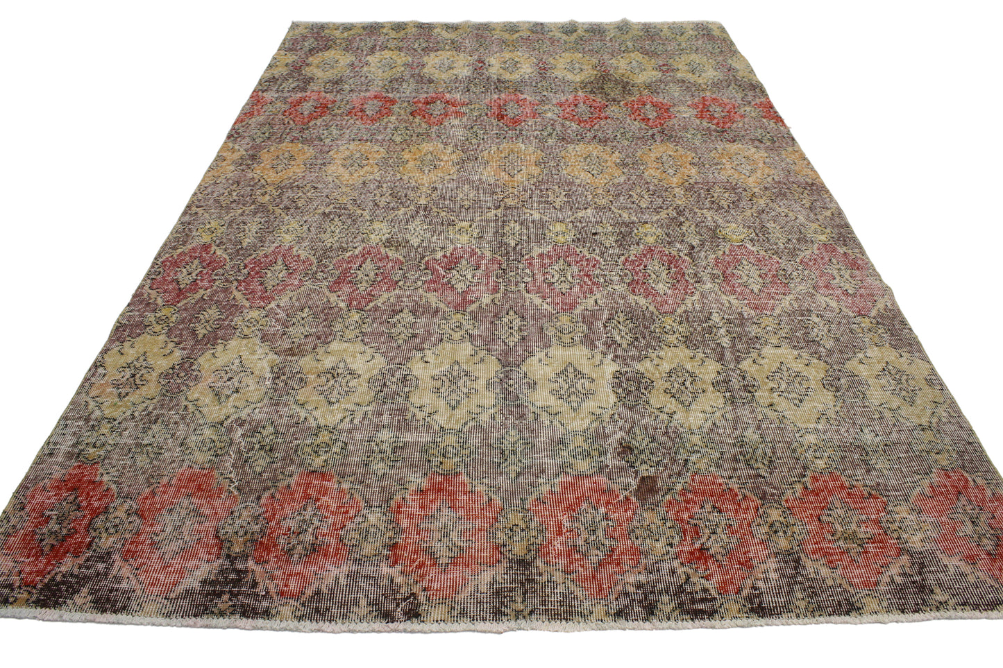 6 x 9 Vintage Turkish Sivas Rug 52006