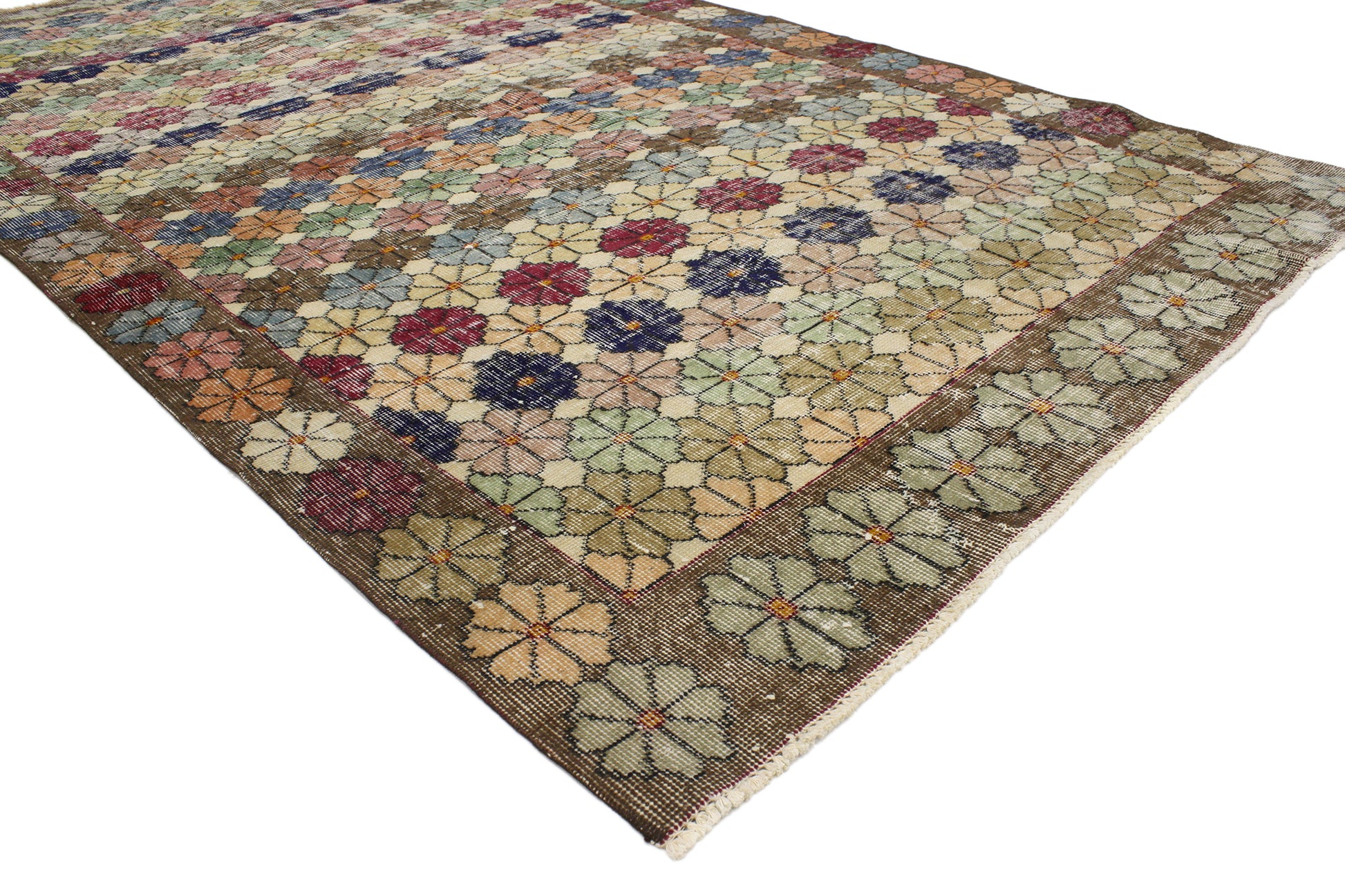 5 x 9 Vintage Turkish Sivas Rug 52009