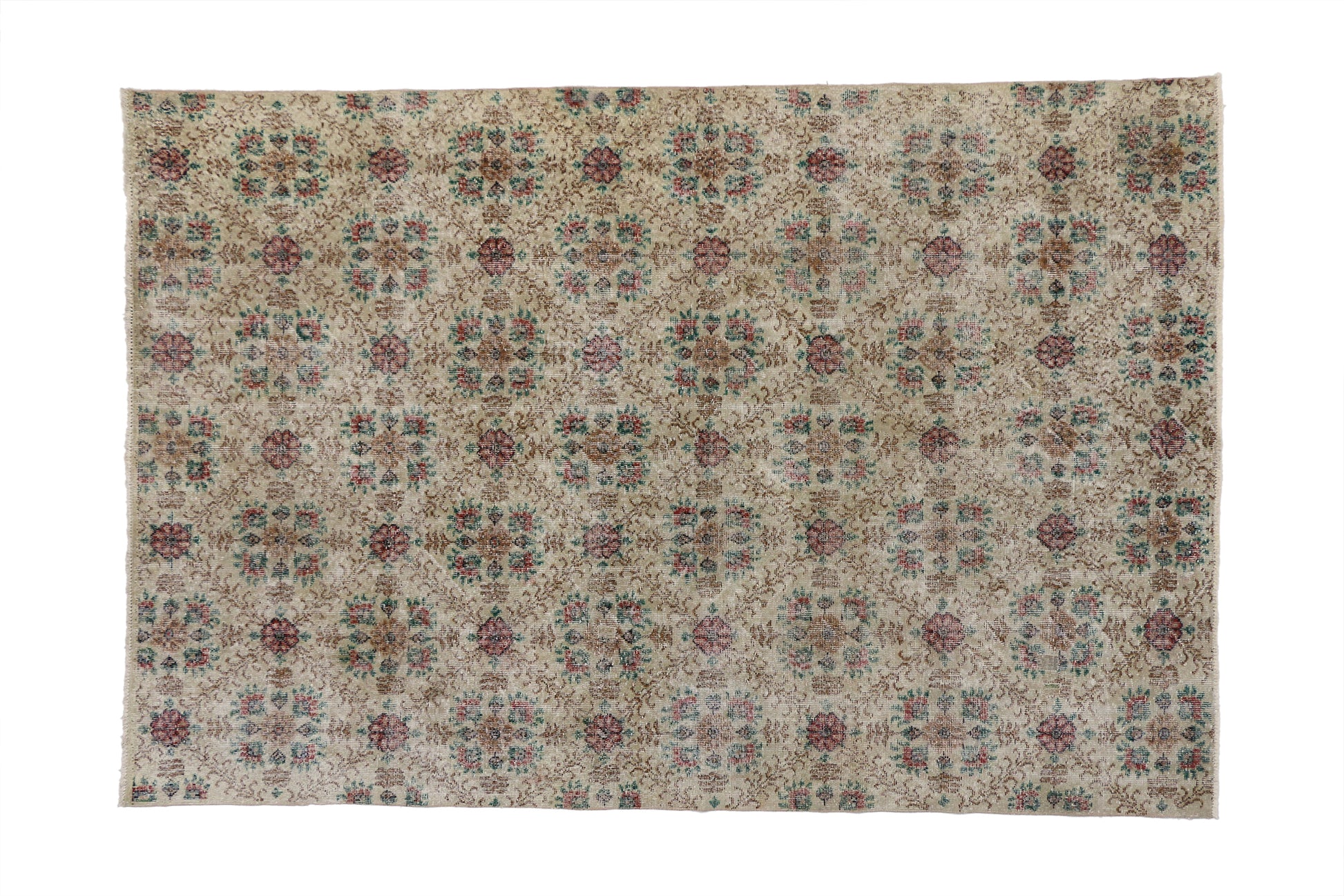 6 x 10 Vintage Turkish Sivas Rug 52024