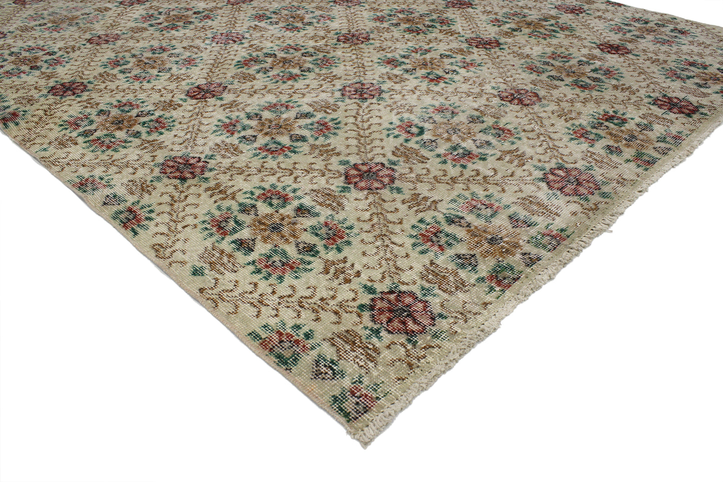 6 x 10 Vintage Turkish Sivas Rug 52024