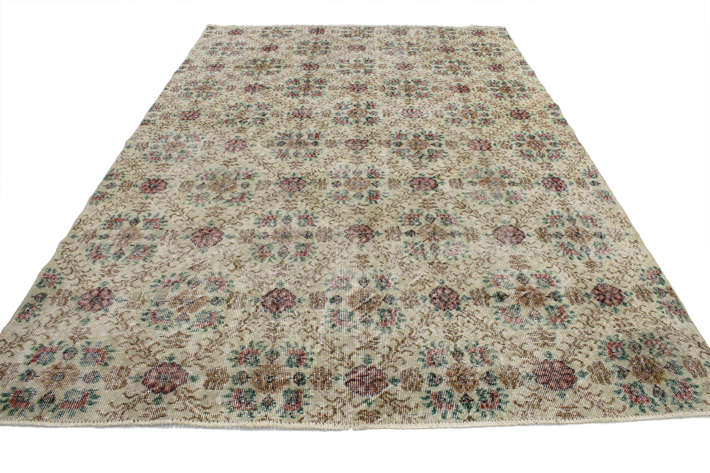 6 x 10 Vintage Turkish Sivas Rug 52024