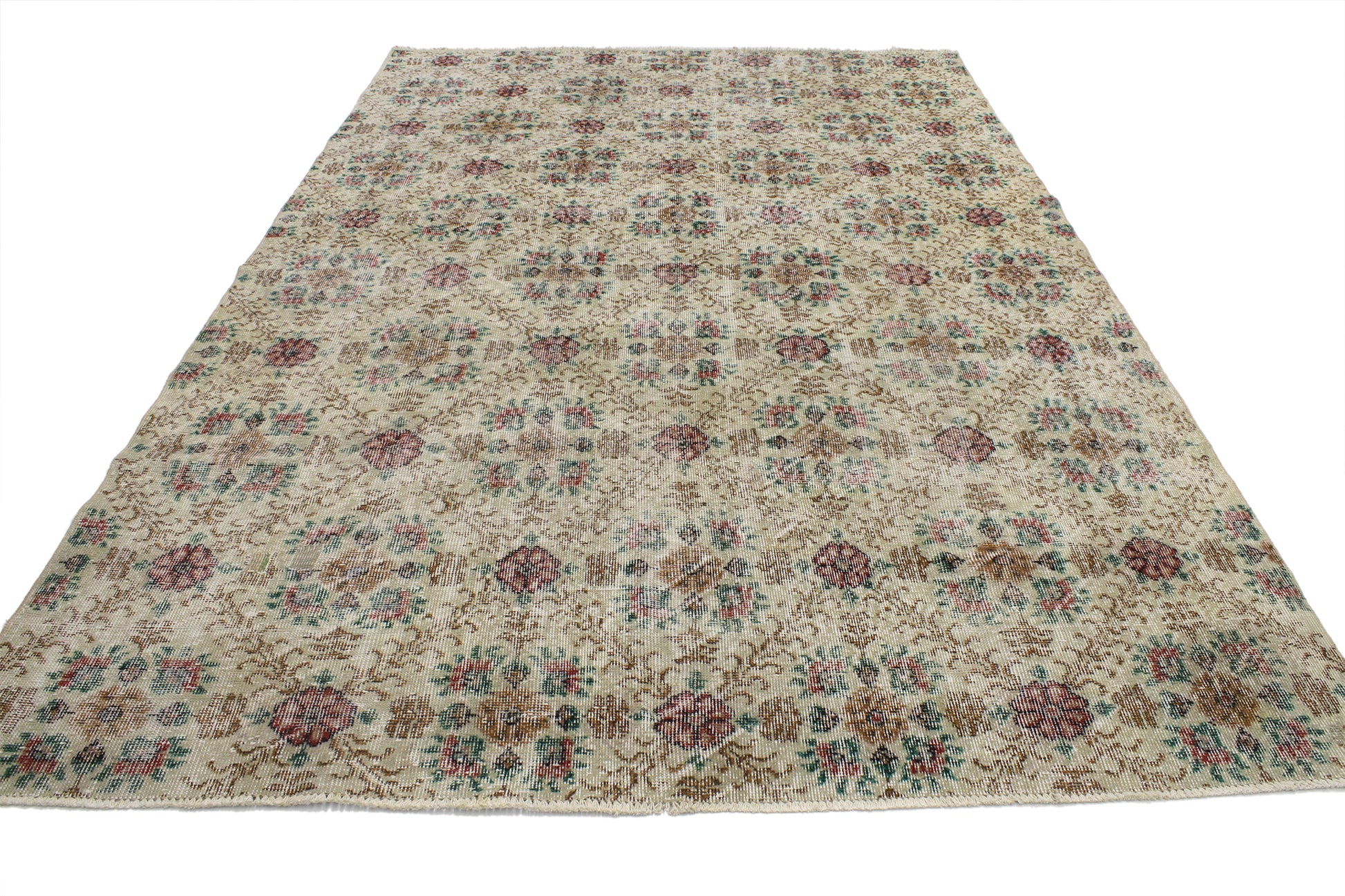 6 x 10 Vintage Turkish Sivas Rug 52024