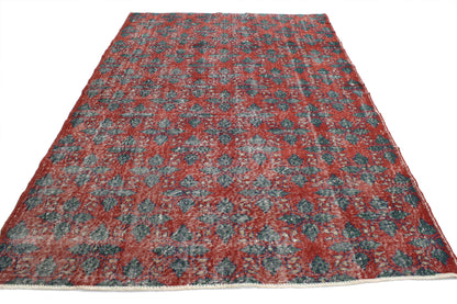 6 x 9 Vintage Turkish Sivas Rug 52030