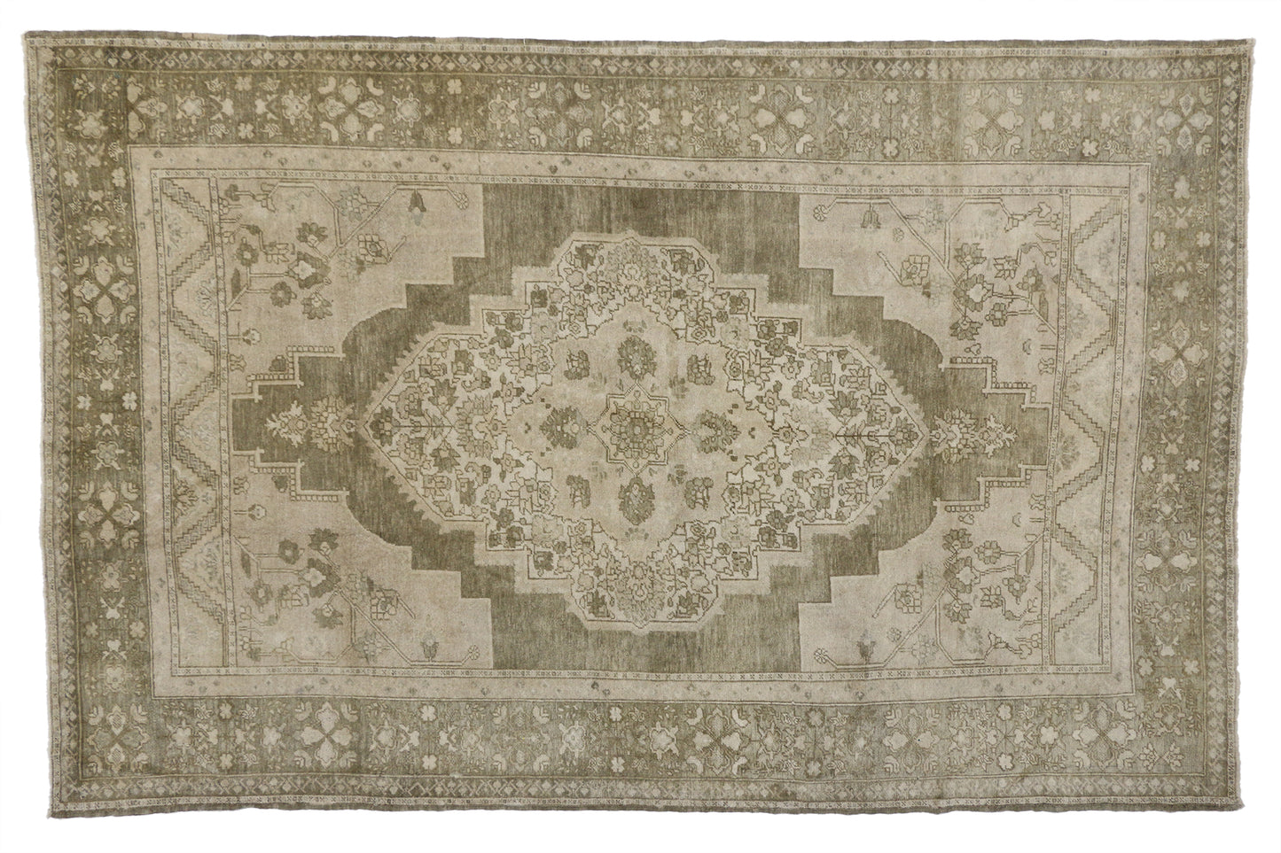 7 x 11 Vintage Oushak Rug 52031