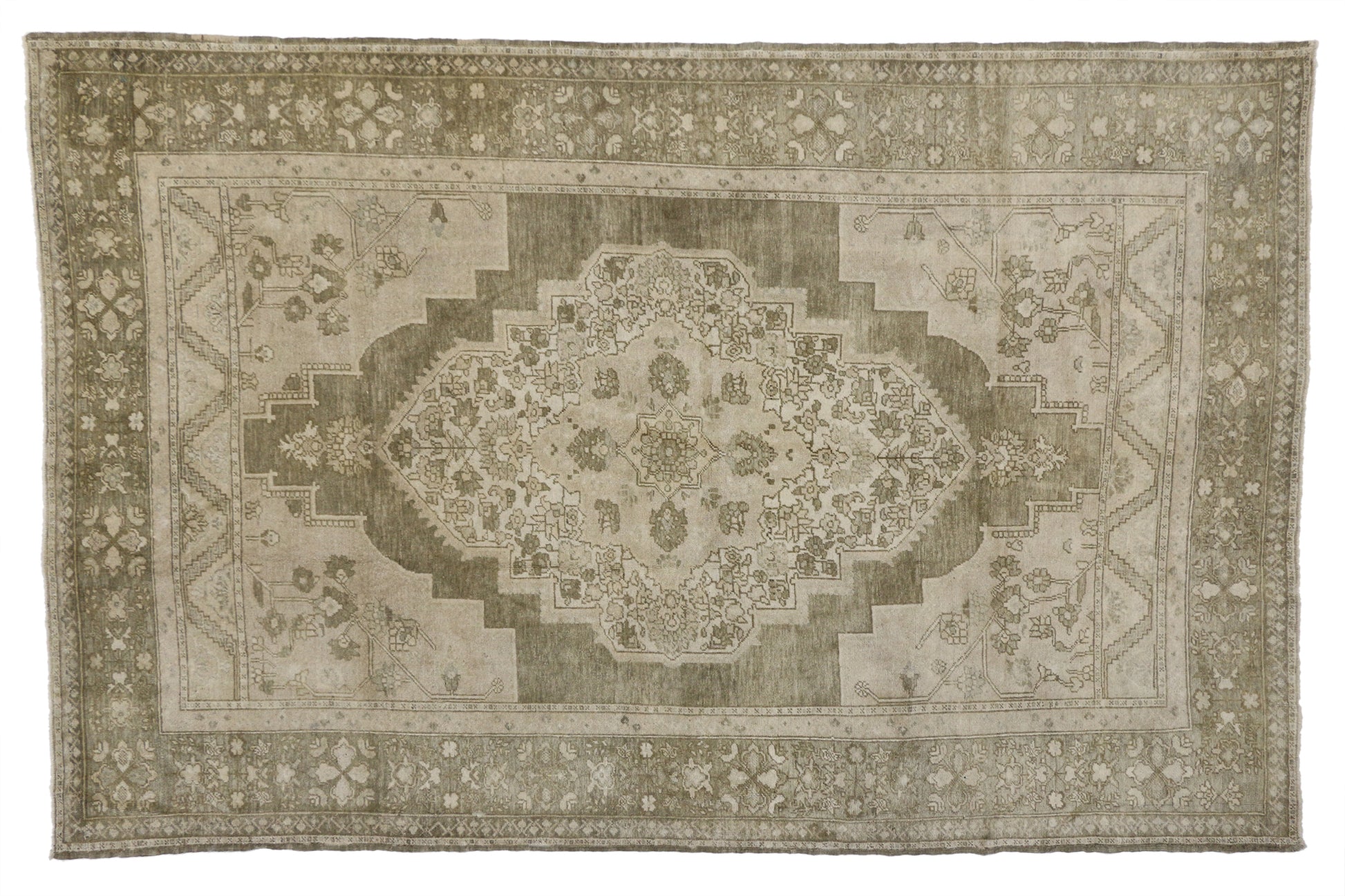 7 x 11 Vintage Oushak Rug 52031