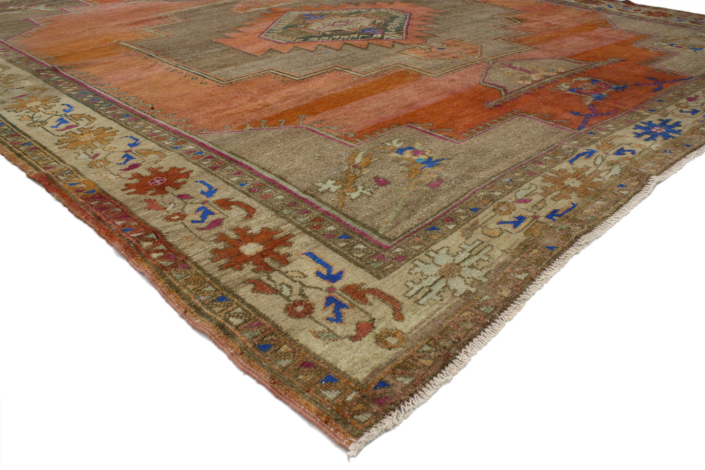 10 x 12 Vintage Oushak Rug 52033